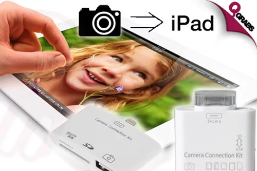 For QR69 Get a 3-in-1 Lightening Camera Connection Kit for the iPad/iPad 2/iPad 3/iPad 4 and the iPad Mini OR for QR69 Get a 5-in-1 Camera Connection Kit for the iPad/iPad 2/iPad 3!